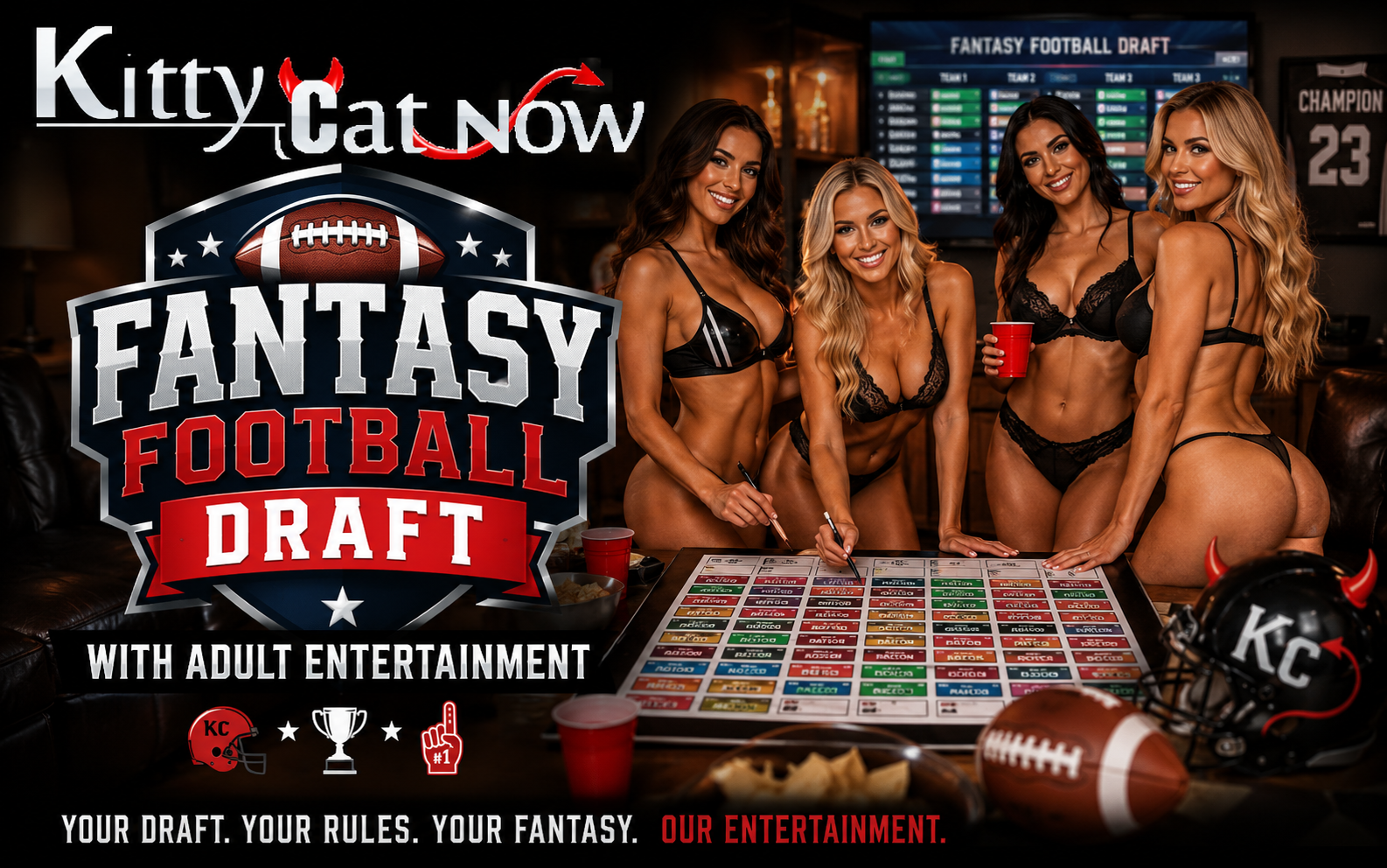 Kitty Cat Now Fantasy Football Strippers Kitty Cat Now Fantasy Football Strippers